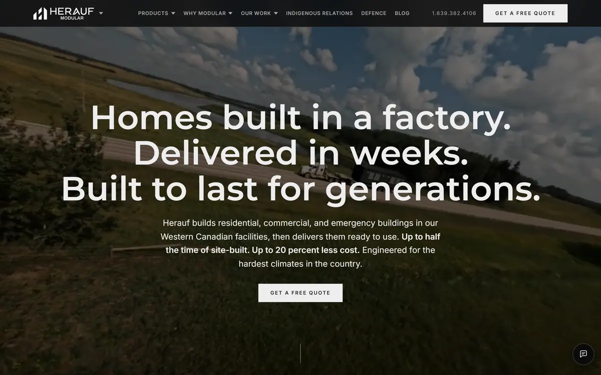 Herauf Modular website